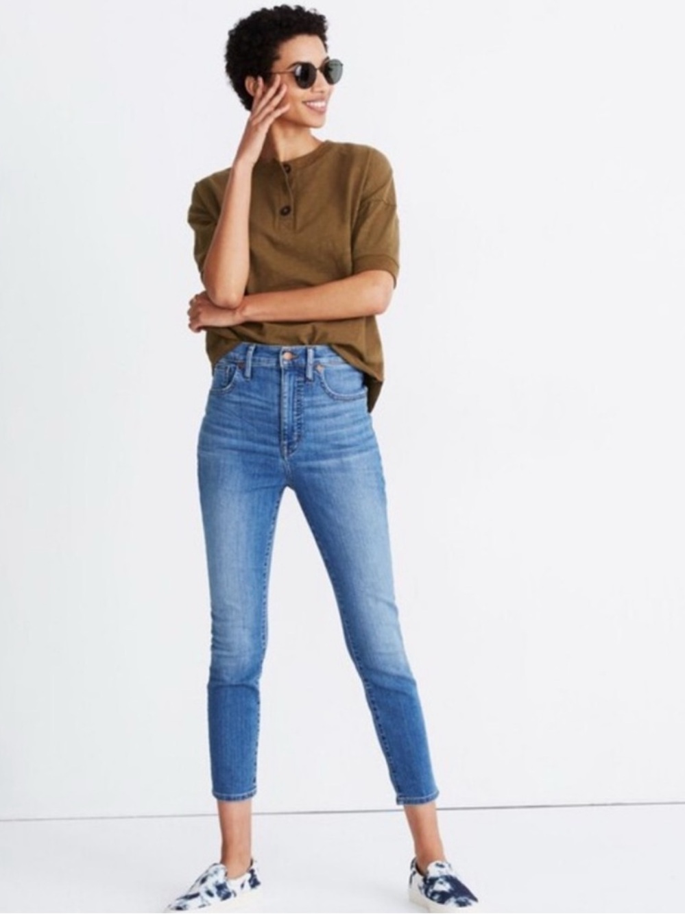 Madewell High Rise Skinny Crop Jeans